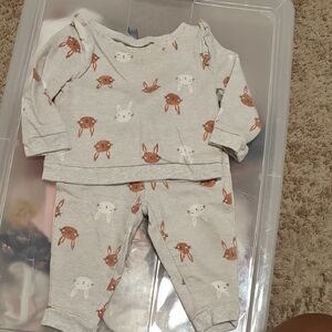 Carter's Pink and White Baby Outfit